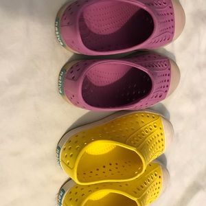 Native 2 Pairs!! Both Size 8 Used Good Condition